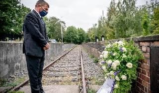 Ashkenazi en el visitó el monumento de la Casa de la Conferencia Wannsee en Berlín..