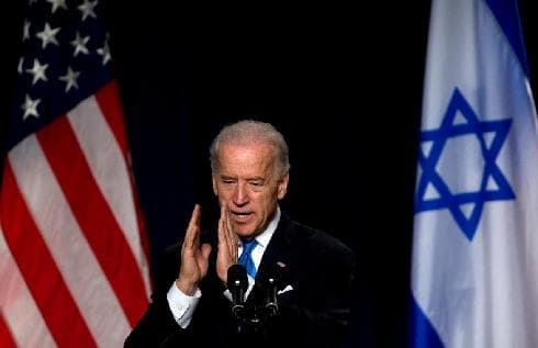 Joe Biden durante una visita a Israel, en 2010. 
