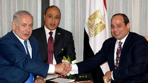 Netanyahu y el presidente egipcio, Abdelfatah el-Sisi. (Oficina de Prensa del Gobierno de Israel/Imagen de archivo) Netanyahu y el presidente egipcio, Abdelfatah el-Sisi.