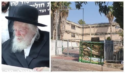 El rabino Chaim Kanievsky (izquierda) y la yeshivá Rina Shel Torah, en Karmiel, donde se contagiaron 200 de los 400 estudiantes. (Ahiya Raved) El rabino Chaim Kanievsky (izquierda) y la yeshivá Rina Shel Torah, en Karmiel, donde se contagiaron 200 de los 400 estudiantes.