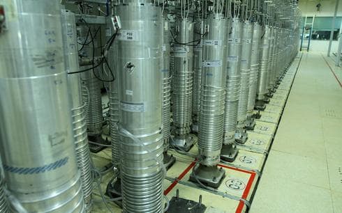 Centrífugas en la instalación de enriquecimiento de uranio de Natanz en el centro de Irán. (AP) Centrífugas en la instalación de enriquecimiento de uranio de Natanz en el centro de Irán.