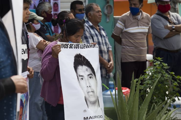 Manifestación en reclamo de justicia por los 43 estudiantes desparecidos. 