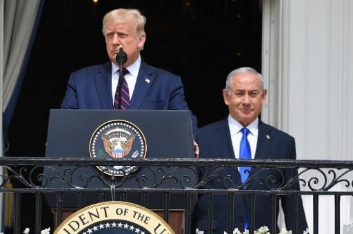 Donald Trump y el Primer Ministro de Israel Benjamin Netanyahu