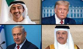 Israel EAU Bahrein Trump