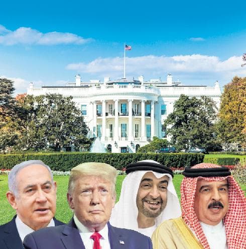 Israel, Emiratos y Bahrein se preparan para hacer historia en Washington. (Yediot Ahronot) Israel, Emiratos y Bahrein se preparan para hacer historia en Washington.