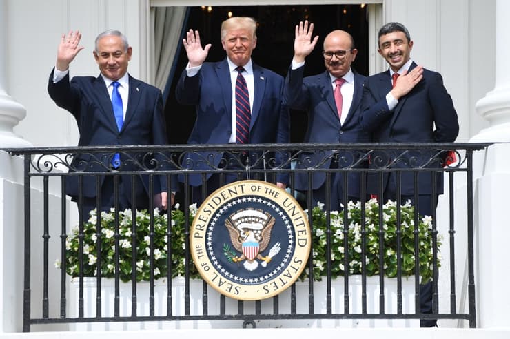 Netanyahu Trump EAU Bahrein