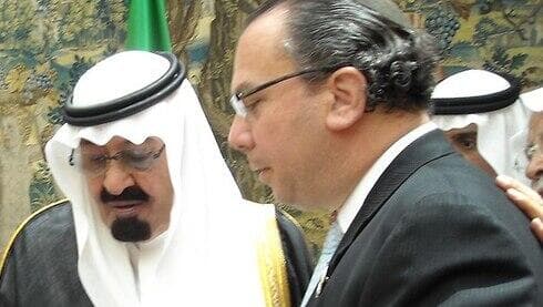 El rey Salman de Arabia Saudita con el rabino Marc Schneier. (Gantileza de Mark Schneier) El rey Salman con el rabino Mark Schneier.