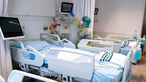 Sala de coronavirus en el Hospital Universitario Samson Assuta en la ciudad sureña de Ashdod. 