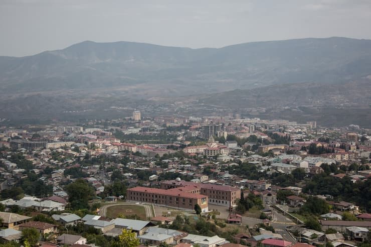 Enclave separatista de Nagorno-Karabaj, el área de conflicto entre Azerbaiyán y Armenia. (AFP) Azerbaiyán Armenia