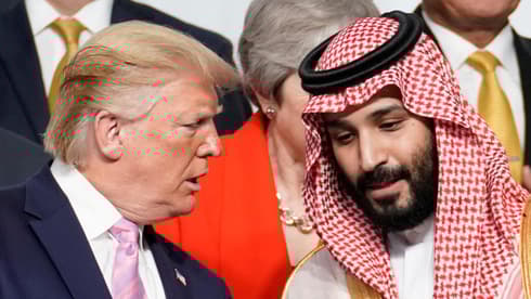 Trump junto al principe heredero de Arabia Saudita, Bin Salman. 