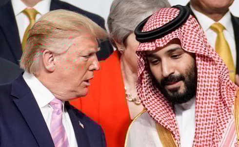 Trump junto al principe heredero de Arabia Saudita, Bin Salman. 
