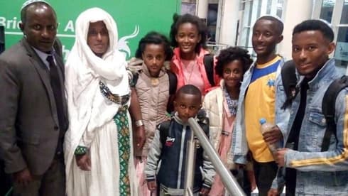 Judíos etíopes que llegaron a Israel hace aproximadamente seis meses. 