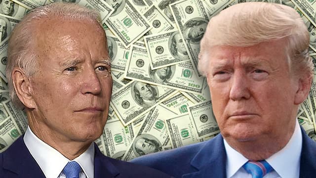 Las donaciones privadas, la principal fuente de financiamiento de las campañas políticas en EE.UU. (Ynet) Biden Trump Dólar