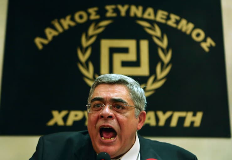 Nikos Michaloliakos, líder de Amanecer Dorado, fue condenado a 13 años de prisión. (Reuters) Nikos Michaloliakos, líder de Amanecer Dorado, fue condenado a 13 años de prisión.