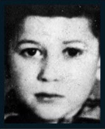 "Bulush" durante su infancia. (Imagen del libro "Los vendedores de cigarrillos de la Plaza de las Tres Cruces") "Bulush" durante su infancia.