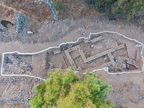 El área excavada donde se realizó el hallazgo. (Asaf Peretz/Autoridad de Antigüedades de Israel) El área excavada donde se realizó el hallazgo.