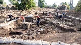 Excavaciones de la Autoridad de Antigüedades de Israel en los Altos del Golán.