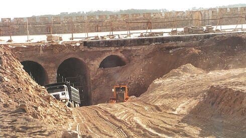 Las obras del Waqf en el Monte del Templo en el año 1999.