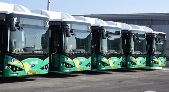 Empresa de autobuses Egged de Israel. 