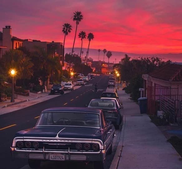 Foto tomada por Troy Bronson de un atardecer en California.