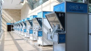 Todo preparado para las pruebas de coronavirus en el aeropuerto Ben Gurion.