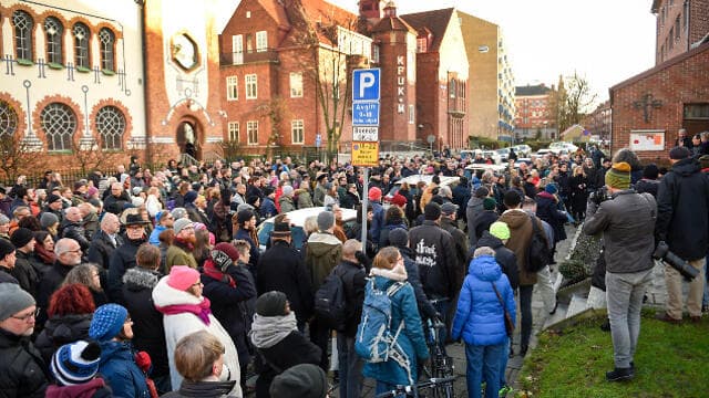 Marcha contra el antisemitismo en Suecia en 2019. 