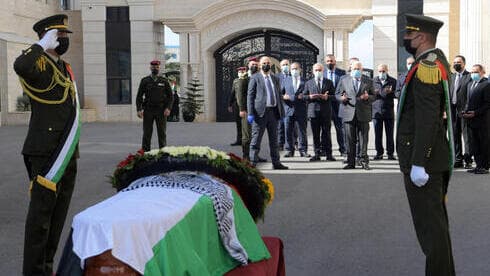 Funeral oficial de Saeb Erekat en Ramallah.