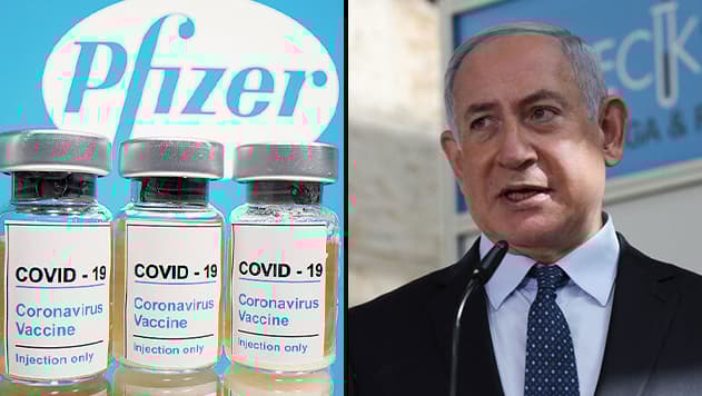 Israel acordó la compra de 8 millones de dosis de la vacuna del laboratorio Pfizer. (Ynet) Netanyahu Pfizer