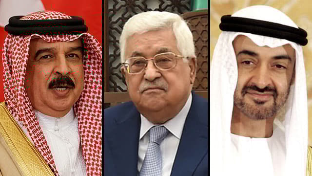 Tras las acusaciones de traición, la Autoridad Palestina devuelve sus embajadores a Emiratos y Bahrein. (Ynet) EAU Bahrein Abbas