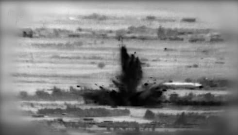 Ataque llevado a cabo por Israel el miércoles contra objetivos sirios e iraníes en Siria. (FDI) Video Ataque Siria FDI