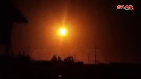Bombardeo atribuido a Israel en Siria el martes.