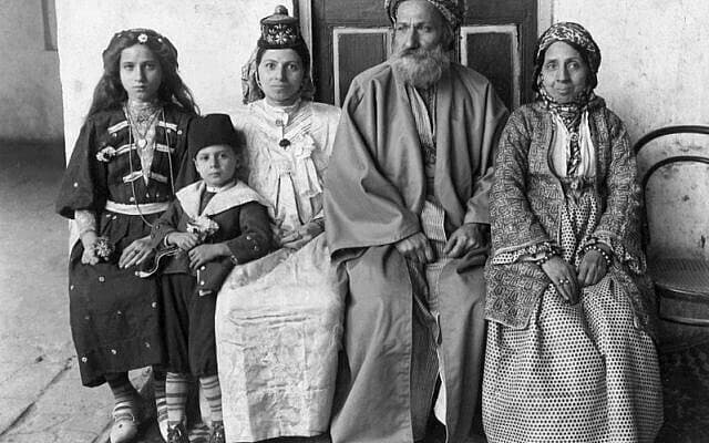 Familia Dangor en Bagdad, en 1910. 