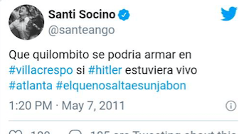 Tweets racistas de Los Pumas