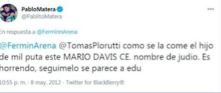 Tweets racistas de Los Pumas