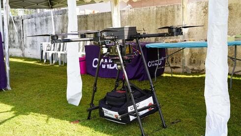 En una primera etapa los drones llegarán hasta puntos de entrega y una moto completará el viaje. (Noam Mordo) En una primera etapa los drones llegarán hasta puntos de entrega y una moto completará el viaje.