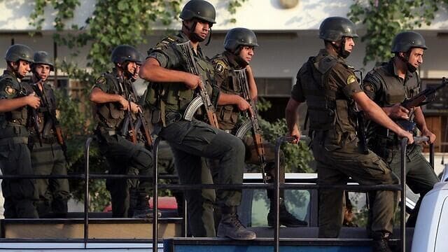 Policías de la Autoridad Palestina. 