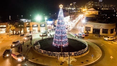 El árbol de Navidad de Jaffa. 