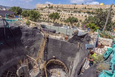 Excavación en una zona de Jerusalem. 