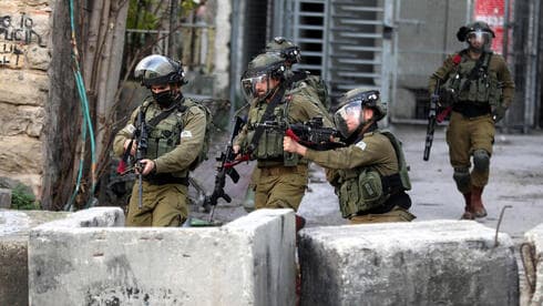 Fuerzas israelíes en Cisjordania. 