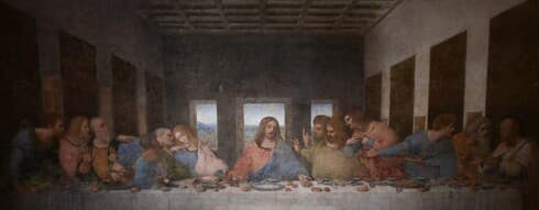 Según textos cristianos "la Última Cena" de Jesús, reflejada en la famosa obra de Da Vinci, es un Seder de Pésaj. (AFP) La Última Cena