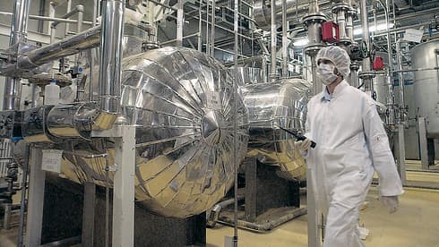 Una instalación de enriquecimiento de uranio en Irán. 