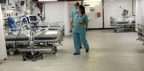 Sala subterránea de coronavirus en el Centro Médico Rabin de Petah Tikva. (Centro Médico Rabin) Sala subterránea de coronavirus en el Centro Médico Rabin de Petah Tikva.