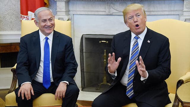 Benjamín Netanyahu y Donald Trump en la Casa Blanca en 2018. 