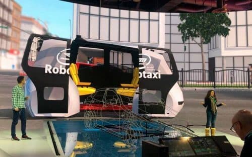La presentación de los taxis de Mobileye. 