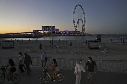 Otra vista del atardecer en Dubai. 