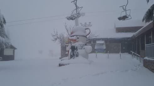 Nieve en el Monte Hermón.