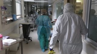 Sala de coronavirus en el Centro Médico Hadassah de Jerusalem. 