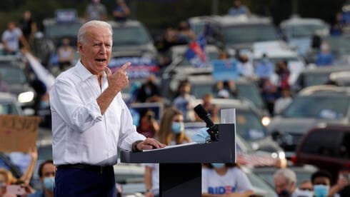 Joe Biden, durante un mitin de campaña. 