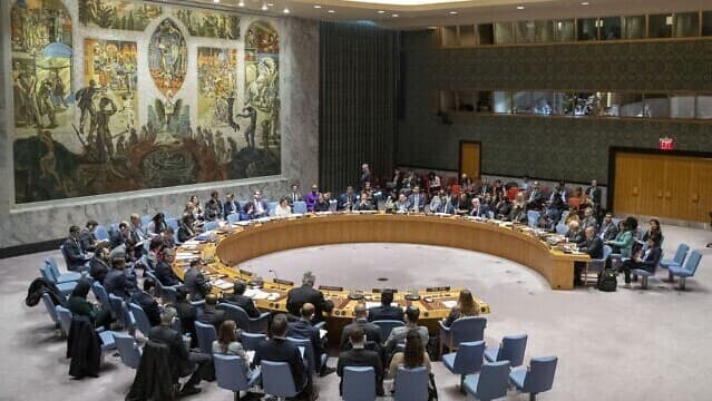 Una sesión del Consejo de Seguridad de las Naciones Unidas. 