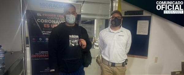 Israel Sali Brami, según foto difundida por las autoriades colombianas de migración. 